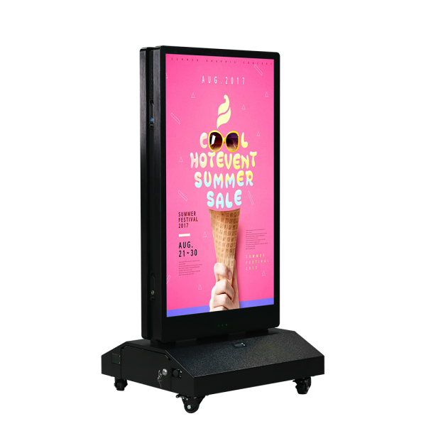 43" Lithium battery outdoor double-sided digital signage - Image 2