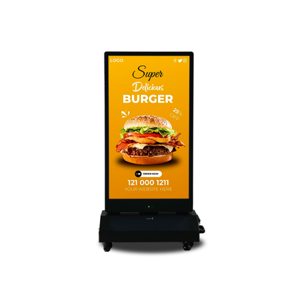 43" Lithium battery outdoor double-sided digital signage