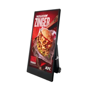 55” A-shaped Outdoor Lithium battery portable digital signage