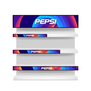 Custom size LCD supermarket indoor advertising media player bar screen