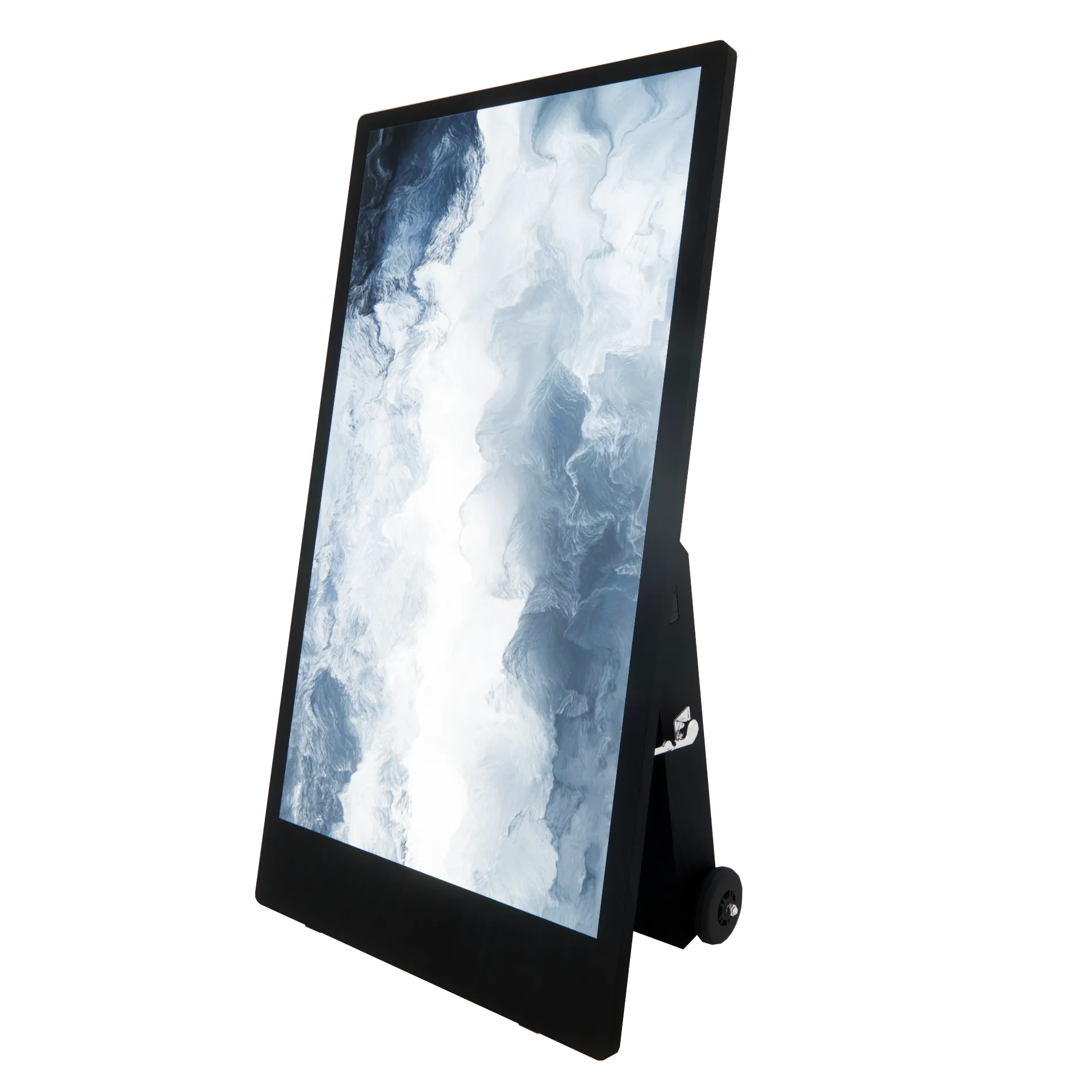 55” A-shaped Outdoor Lithium battery portable digital signage - Image 4