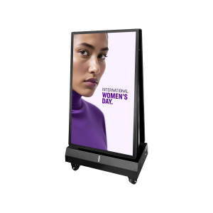 55 Inch outdoor Lithium battery double-sided electric poster