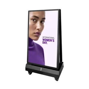 55 Inch outdoor Lithium battery double-sided electric poster