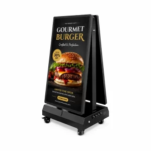 43 Inch outdoor Lithium battery double-sided electric poster
