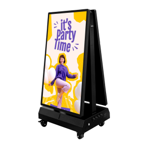 43 Inch outdoor Lithium battery double-sided electric poster
