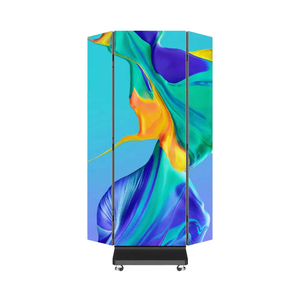 LED P2 Indoor Tri-Fold Poster Display Screen